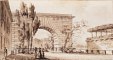 Gravure ancienne, illustration monuments de Paris